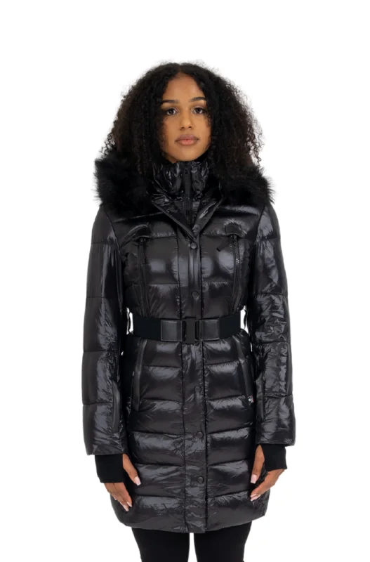 sleek and warm coatLISA | Black Vegan