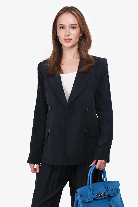 chic padded coatSmythe Black 'Tuck In' Blazer Size 2