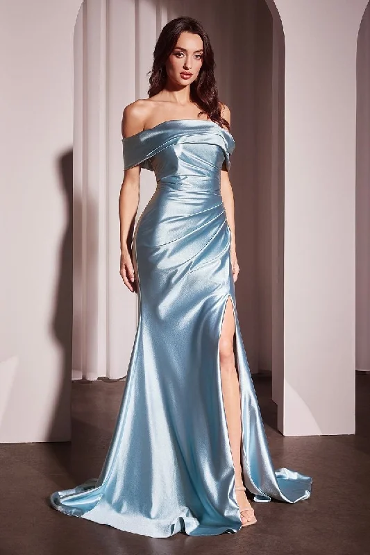 satin midi dressCinderella Divine J877 Dress