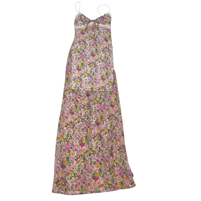 stylish dressDress Party Long By Princess Polly In Green & Pink, Size: Xs