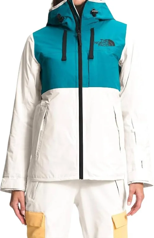 Superlu Jacket In Enamel Blue/gardenia White