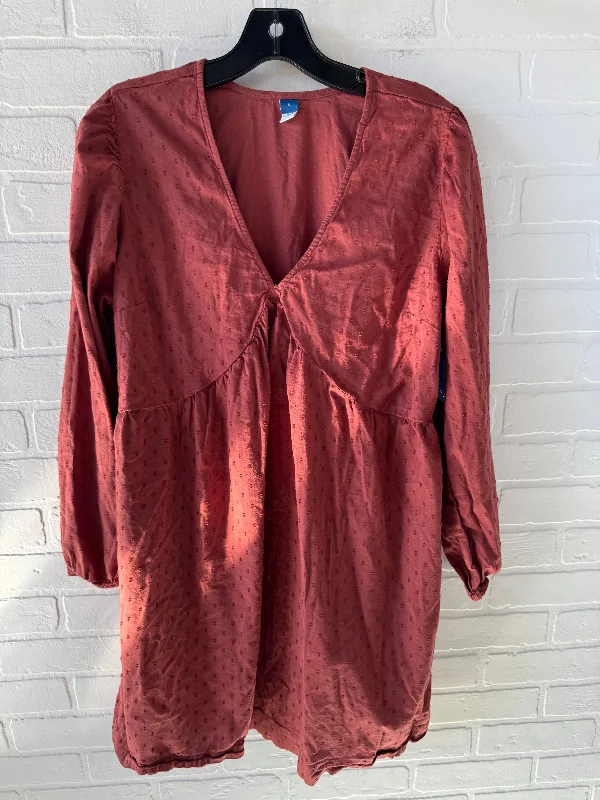 flowy dressDress Casual Short By Old Navy In Red, Size: L