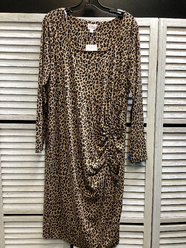 off-shoulder dressDress Casual Maxi By Ingrid & Isabel In Animal Print, Size: Xl