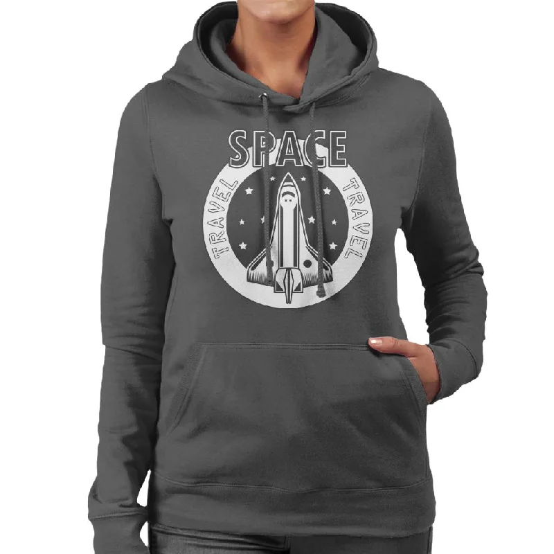 zippered hoodieNASA Space Travel Rocket Women's Hooded Sweatshirt