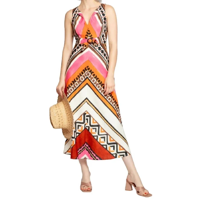 wrap-around dressEva Franco - Dorsette Stripe Dress