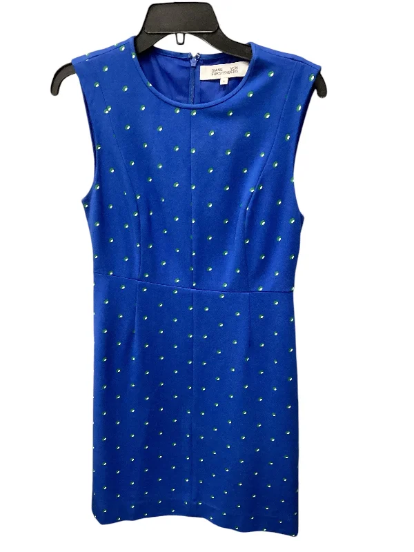 stylish party dressDress Casual Short By Diane Von Furstenberg In Blue & Green, Size: 6