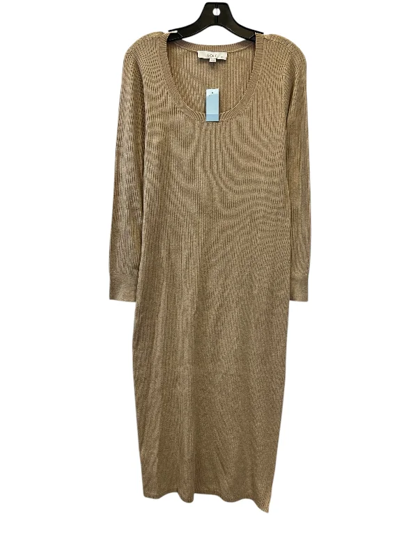 formal dressDress Casual Maxi By Loft In Tan, Size: Lp