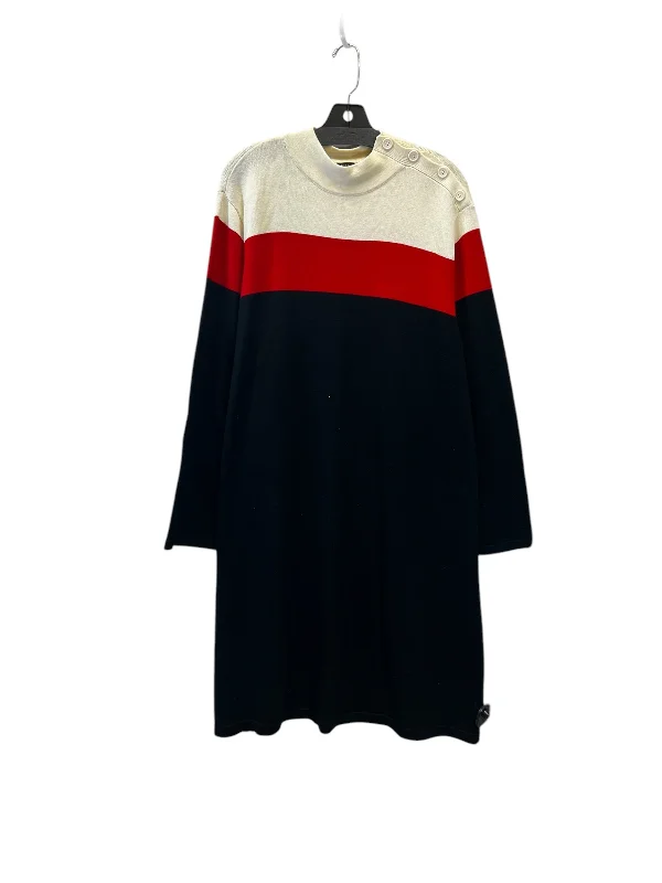 stylish party dressDress Casual Midi By Talbots In Black & Red, Size: 3x