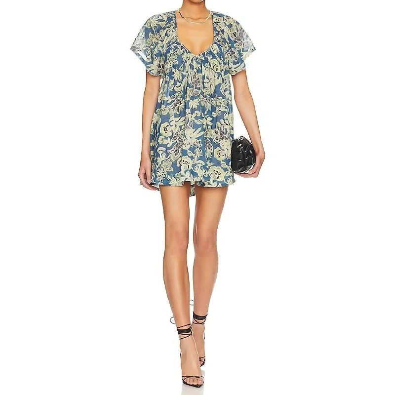 puff sleeve dressFree People - Kauai Getaway Printed Mini Dress