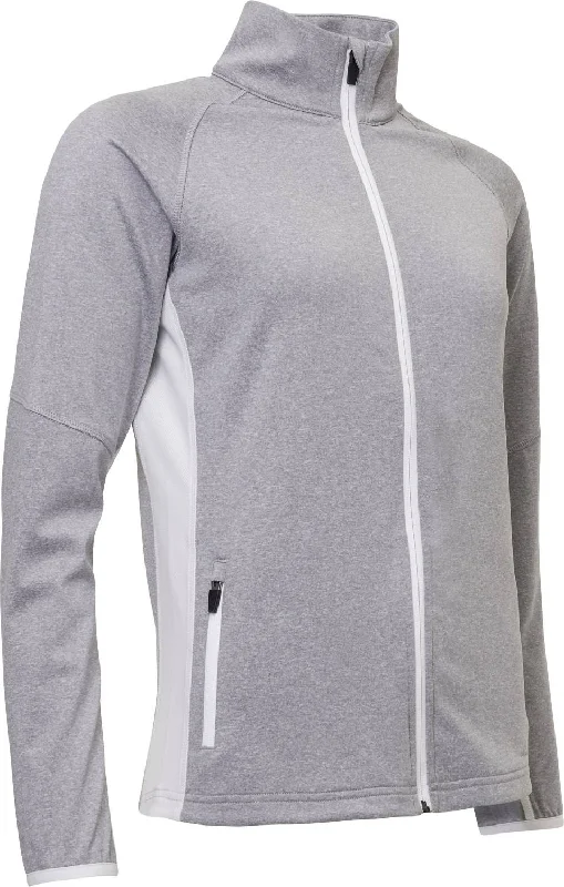 Women’S Ashby Full-Zip Jacket With Pockets In Light Grey