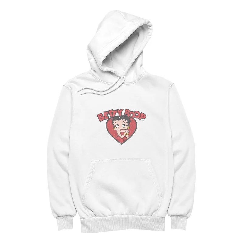 casual streetwear hoodieBetty Boop Love Red Dress Women's Hooded Sweatshirt