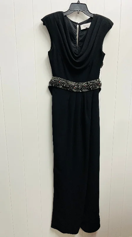 v-neck dressDress Party Long By Badgley Mischka In Black, Size: 2