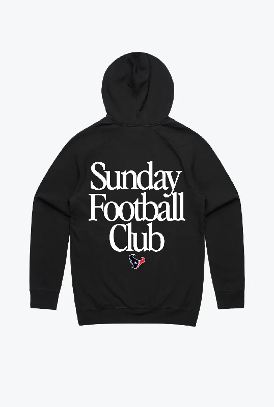 Houston Texans Sunday Football Club Hoodie - Black