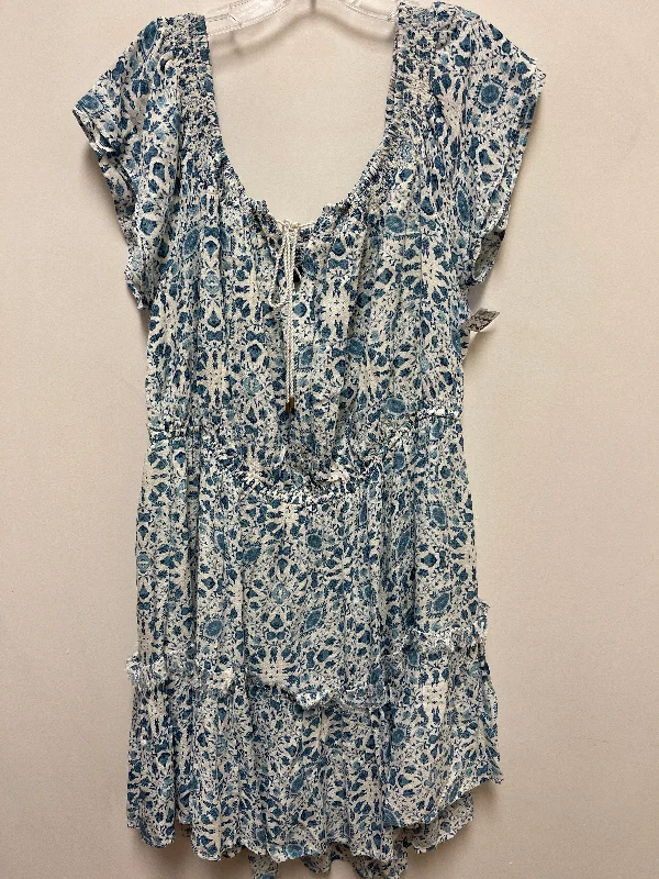 tiered dressDress Casual Short By Jessica Simpson In Blue, Size: 1x