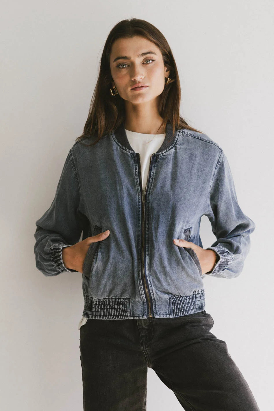 stylish coatHali Tencel Bomber