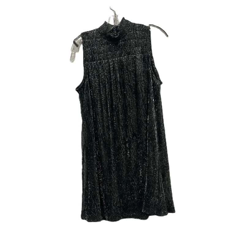 casual knit dressDress Party Short By Nine West In Black & Silver, Size: S