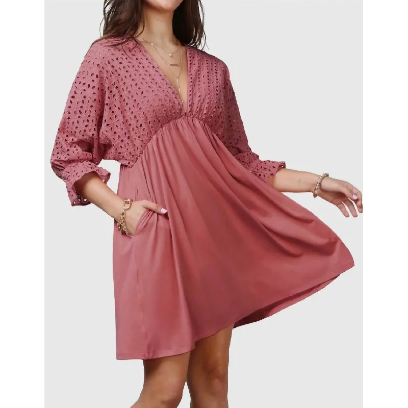 fitted dressNinexis - Deep V-Neck Dress