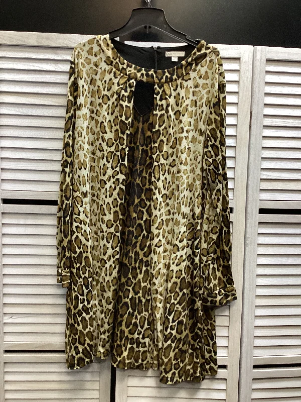 fitted bodycon dressDress Casual Maxi By Cato In Animal Print, Size: 4x