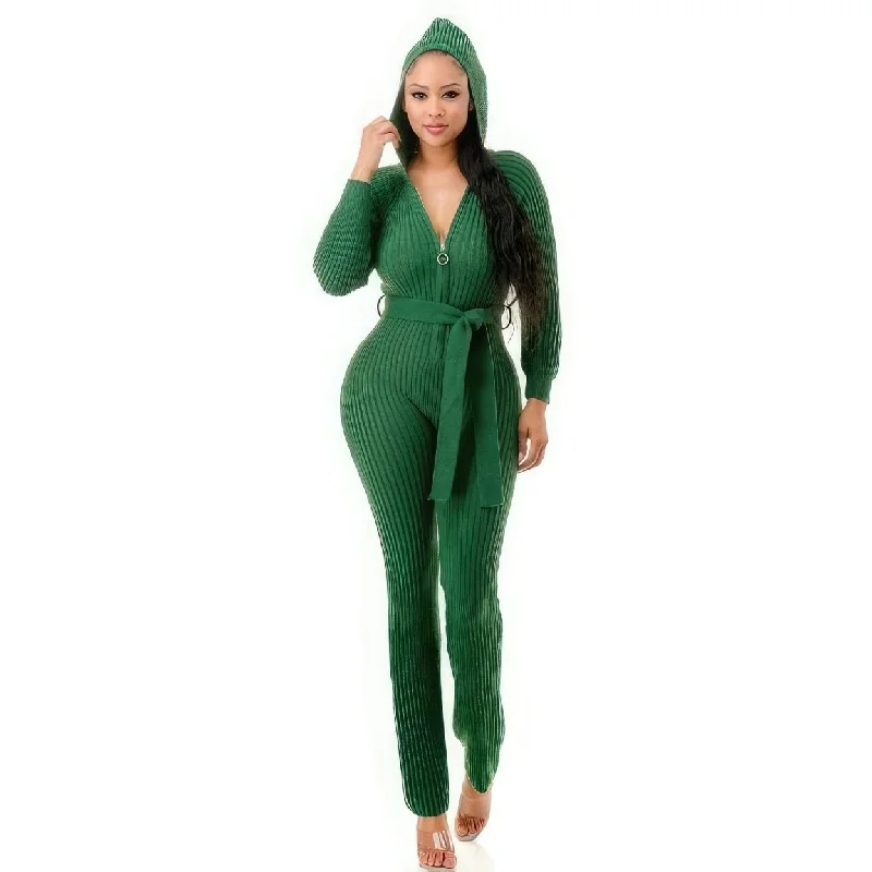 classic fit-and-flare dressMonroe Hooded Jumpsuit