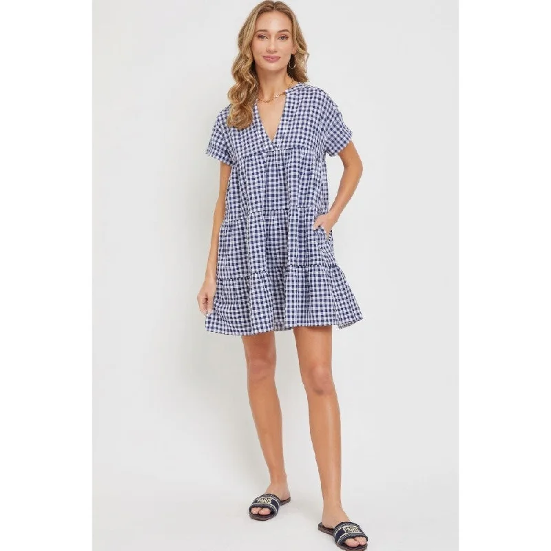 floral wrap dressBodydoll Gingham Dress, Flowy Comfort & Timeless Charm for Every Occasion