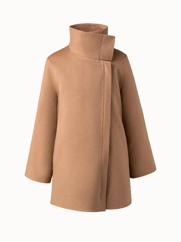 modern coatCamelhair Double-Face Double-Layer Parka