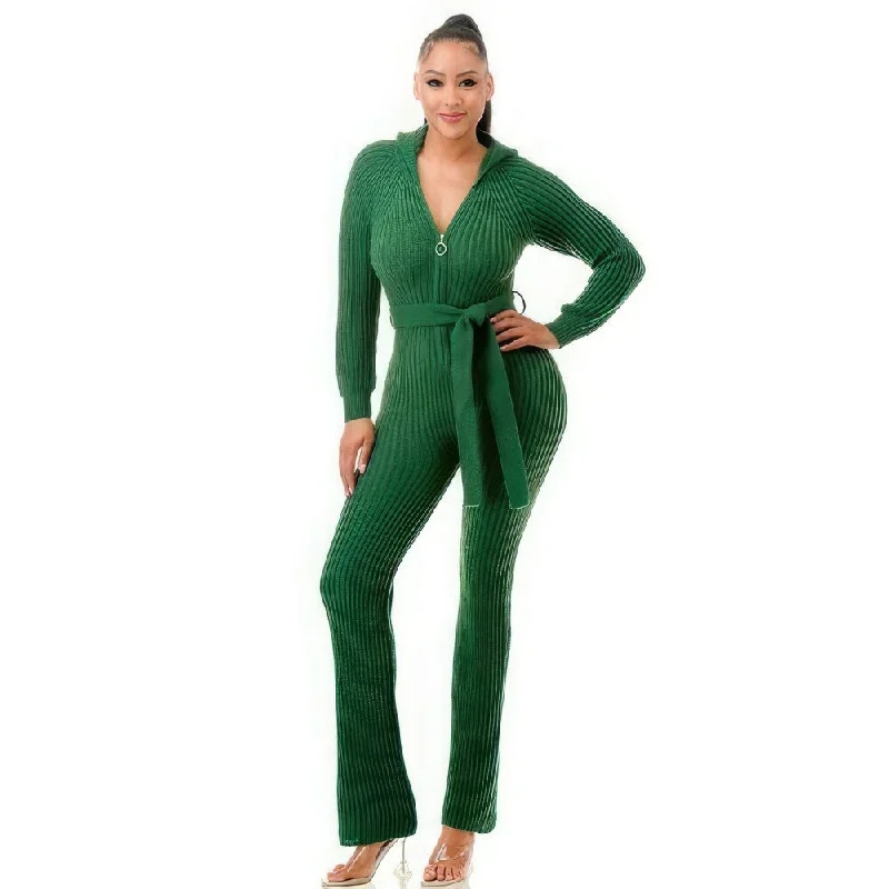 wrap-around dressPolyester Monroe Hooded Jumpsuit