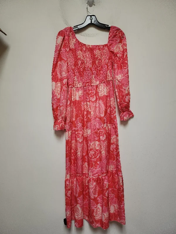 wrap-around dressDress Casual Maxi By Clothes Mentor In Pink, Size: S