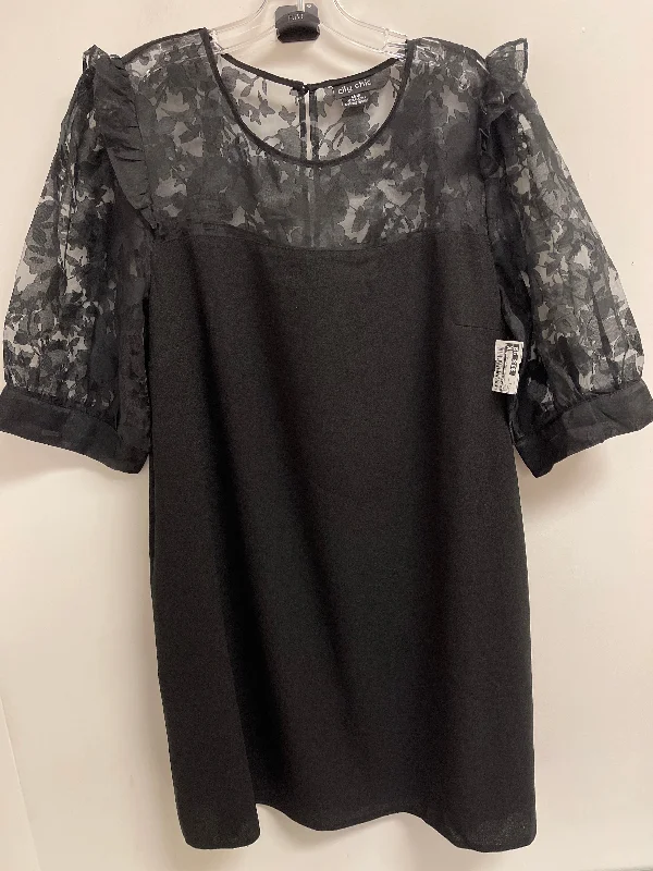 casual dressDress Casual Short By City Chic In Black, Size: 2x