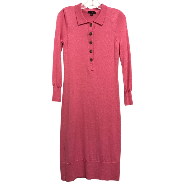 high-waisted dressDress Sweater By J. Crew In Pink, Size:Xs